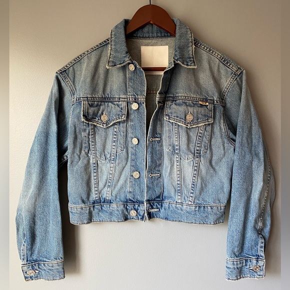 MOTHER The Big Shorty Denim Jacket - Picture 1 of 9